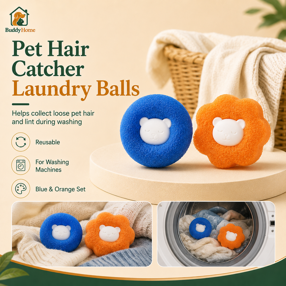 Reusable Pet Hair Catcher Laundry Ball Kit for Washing Machines