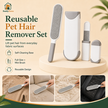 Double-Sided Static Pet Hair Remover Brush for Clothing and Furniture