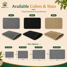 Large Waterproof Double-Layer Cat Litter Trapping Mat with Non-Slip Base