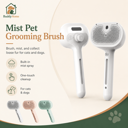 Steamy Dog Brush Electric Spray Cat Hair Brush 3 in1 Dog Steamer Brush for Massage Pet Grooming Removing Tangled and Loose Hair