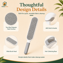 Double-Sided Static Pet Hair Remover Brush for Clothing and Furniture