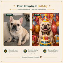 Birthday Custom Pet Portrait – Make Their Special Day Unforgettable