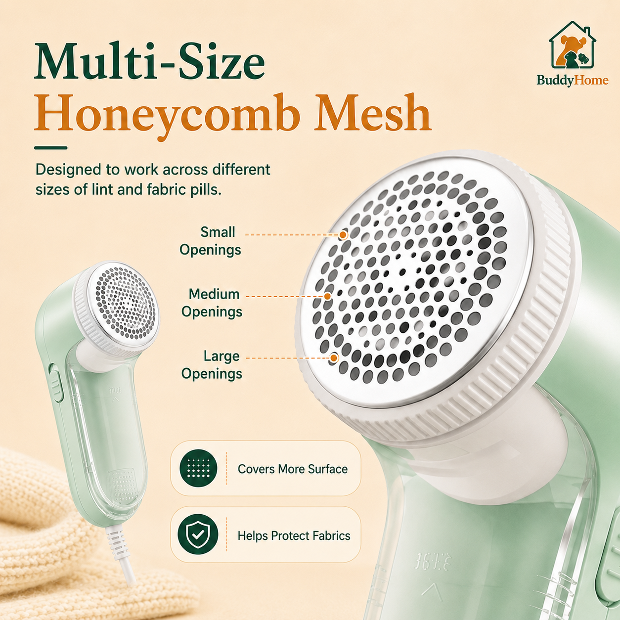 Electric Lint and Pet Hair Remover for Clothing and Upholstery