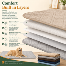 Reversible Waterproof Quilted Pet Furniture Cover for Sofas, Beds and Cars