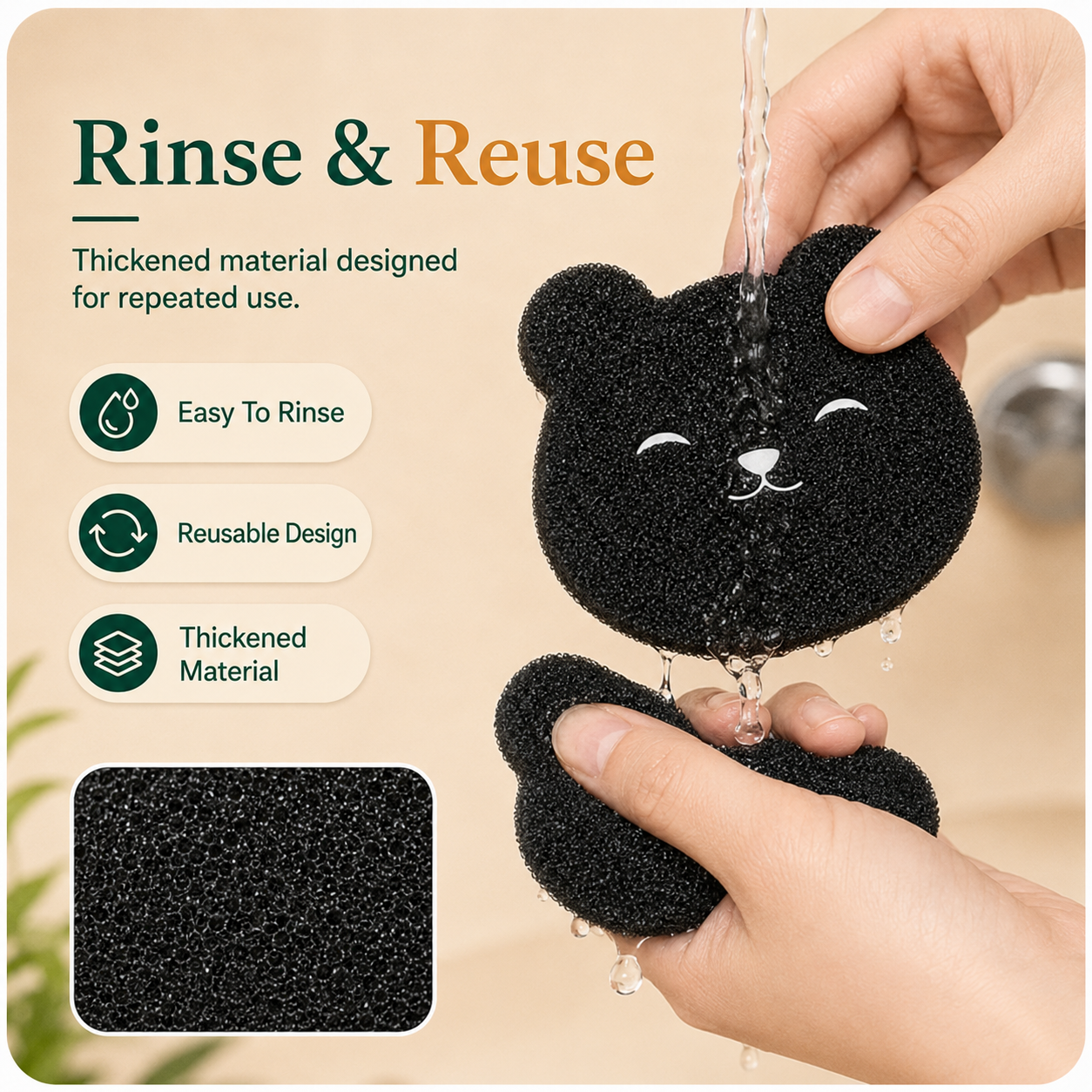 Bear-Shaped Reusable Pet Hair Catchers for Washing Machines and Dryers