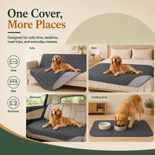 Reversible Waterproof Quilted Pet Furniture Cover for Sofas, Beds and Cars