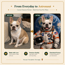 Astronaut Custom Pet Portrait – Your Pet on an Adventure Among the Stars