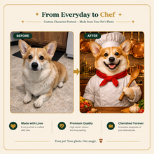 Chef Custom Pet Portrait – Your Pet as the Star of the Kitchen