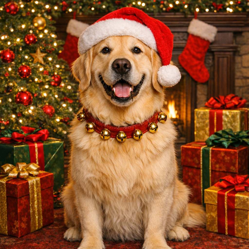 Christmas Custom Pet Portrait – Make Your Pet Part of the Holiday Magic