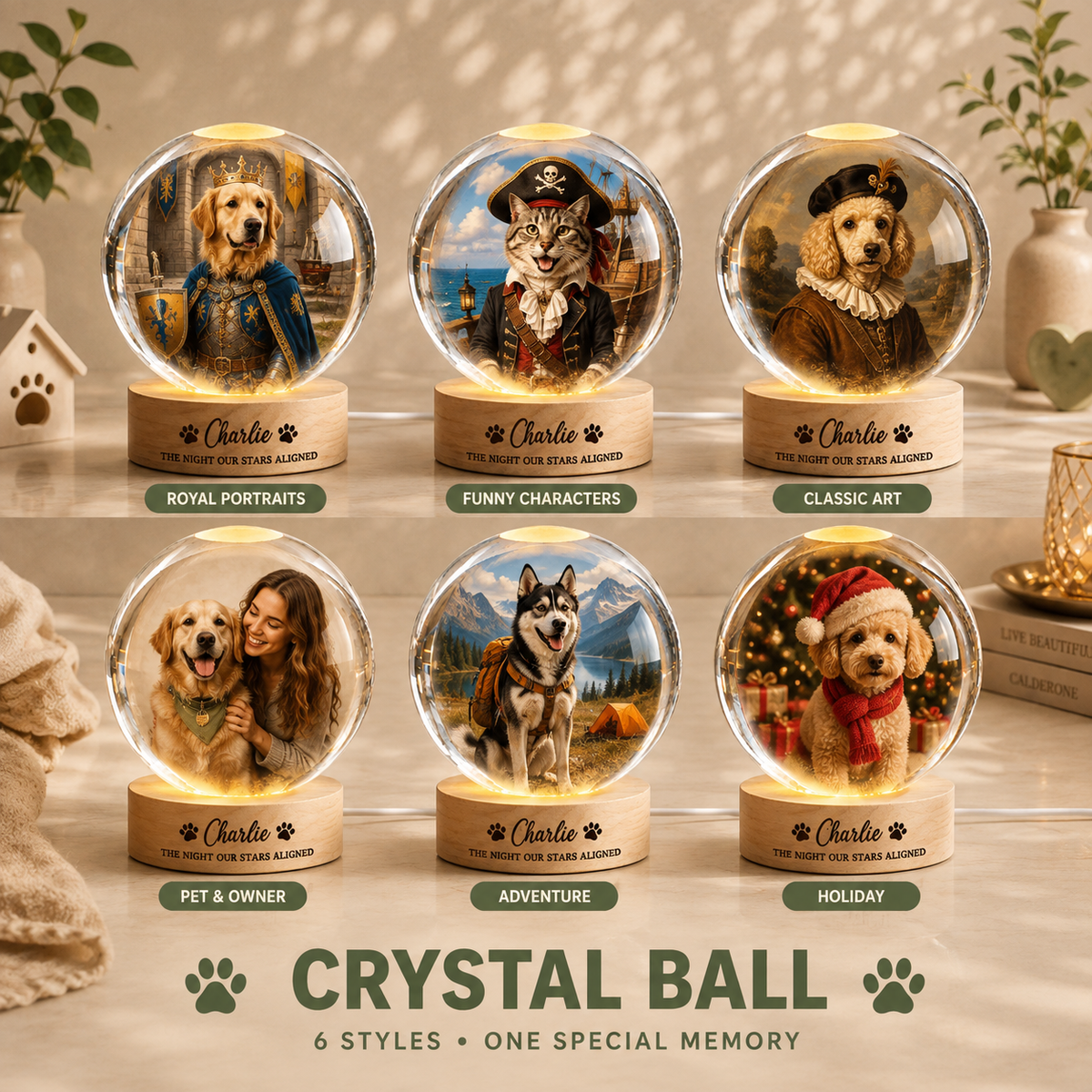 Custom pet portrait style