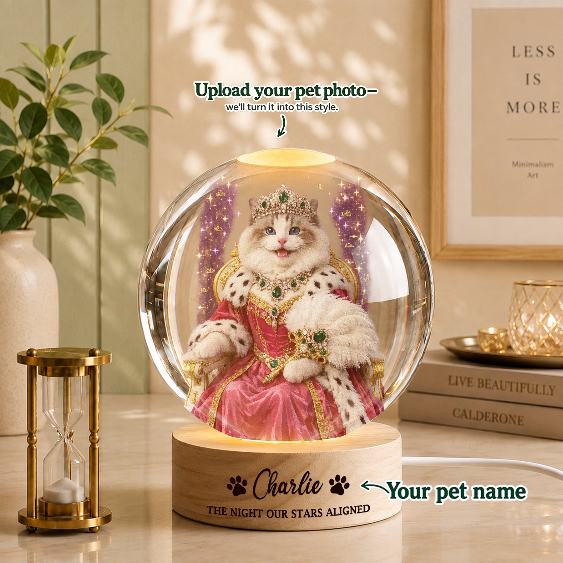 Royal Queen Custom Pet Portrait – Created from Your Pet’s Photo