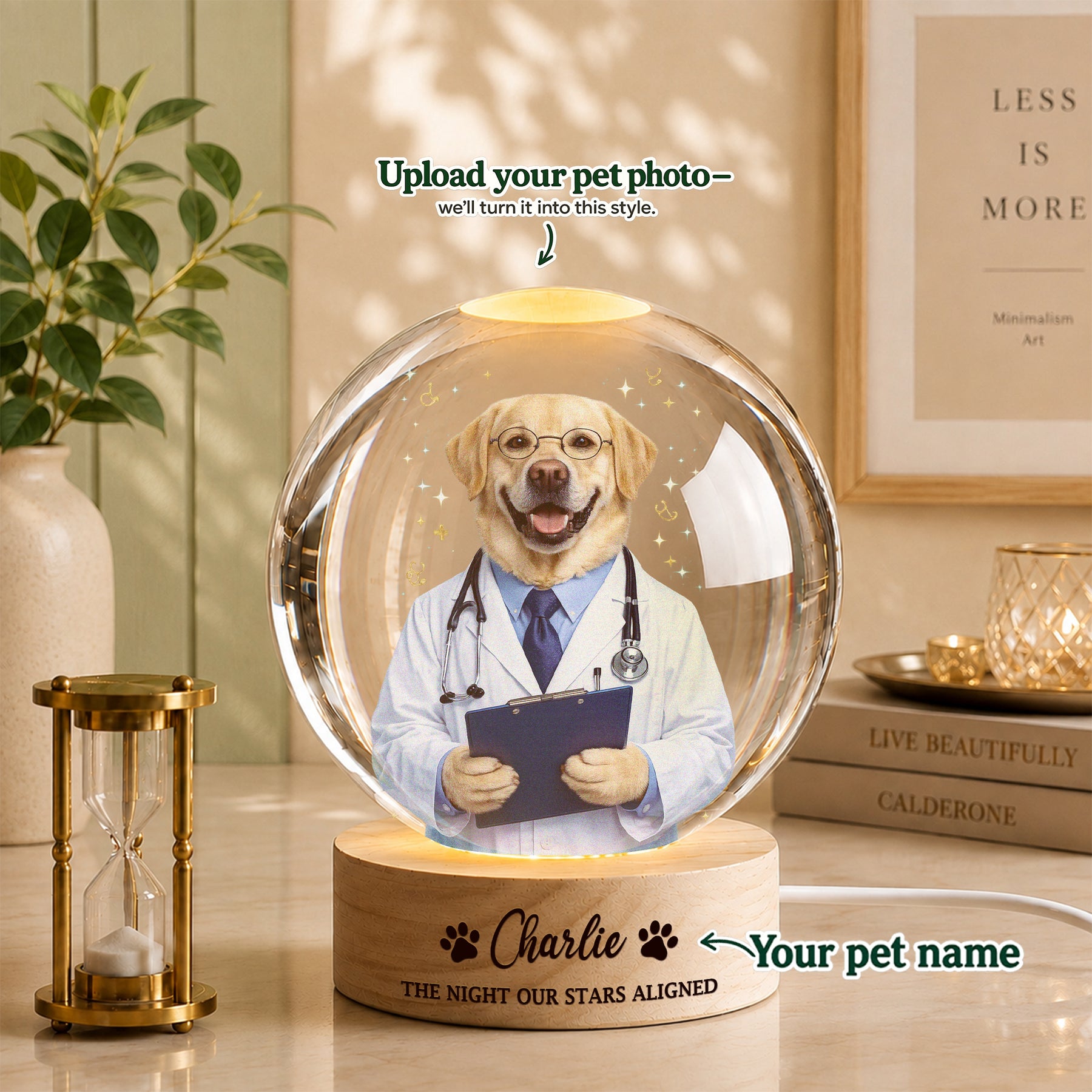 Doctor Custom Pet Portrait – Your Pet as the Cutest Doctor on Duty