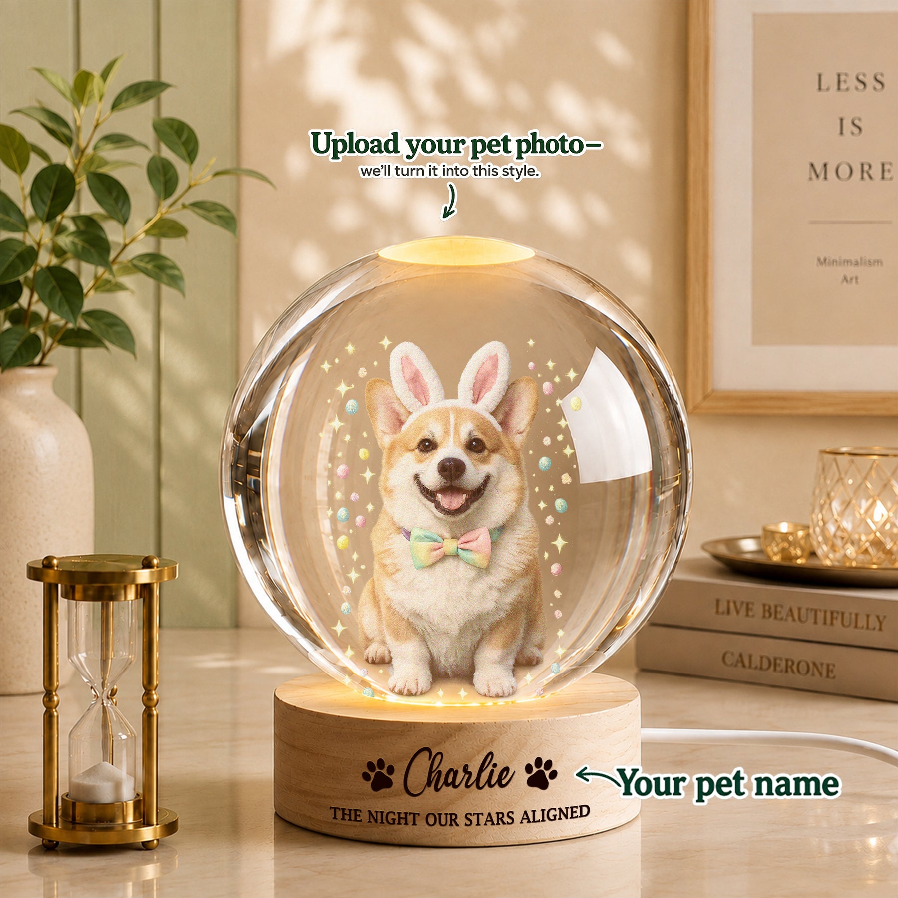 Easter Custom Pet Portrait – A Sweet Springtime Portrait from Your Pet’s Photo