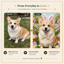 Easter Custom Pet Portrait – A Sweet Springtime Portrait from Your Pet’s Photo