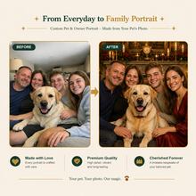 Custom Pet Family Portrait – Everyone You Love in One Special Portrait