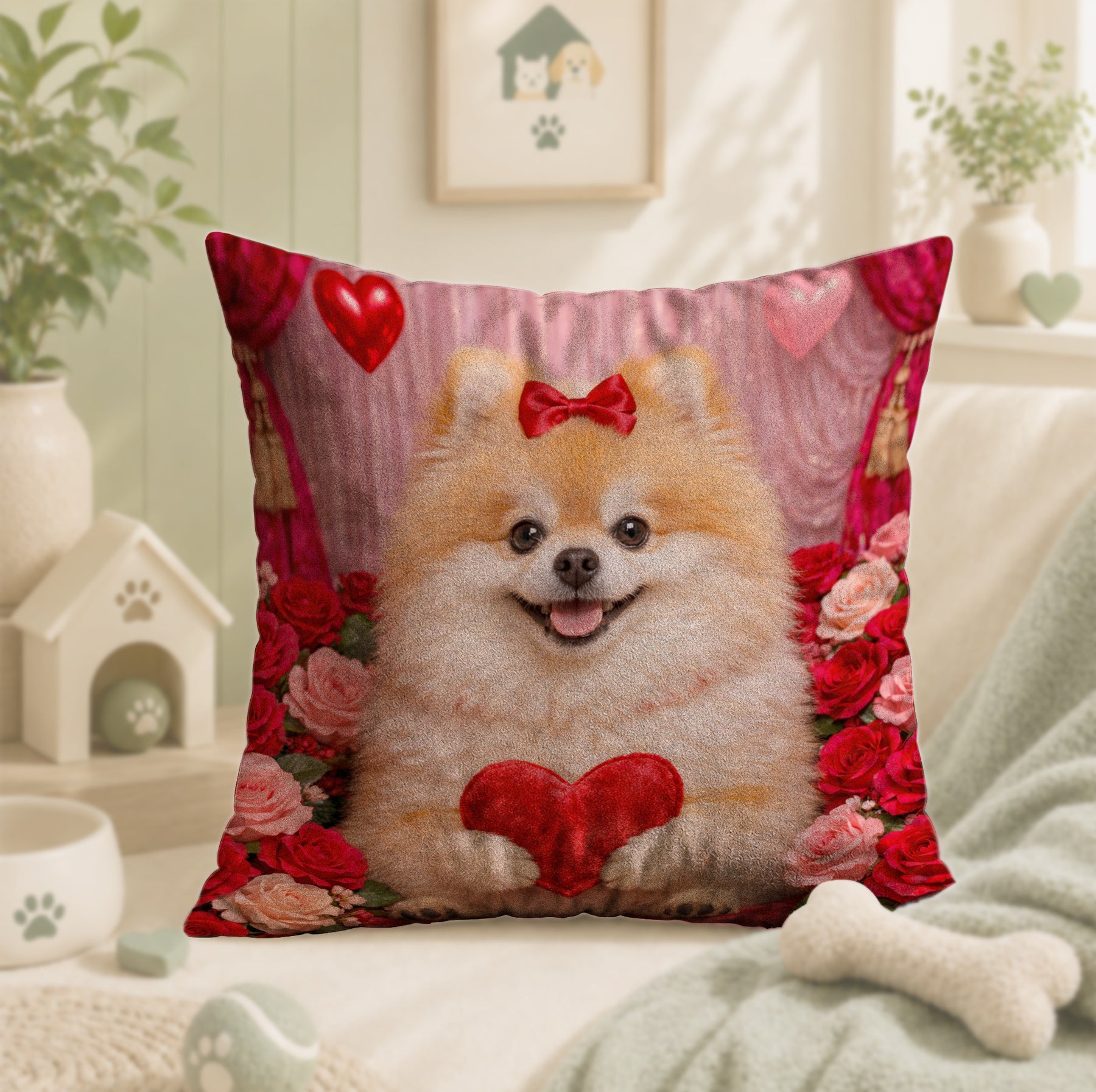 Valentine’s Day Custom Pet Portrait – Celebrate the Love That’s Always There
