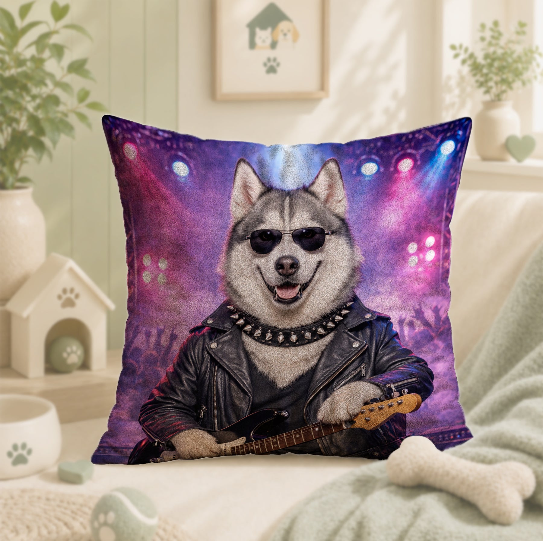 Rockstar Custom Pet Portrait – Turn Your Pet into the Star of the Show