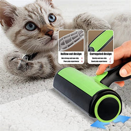 Pet Hair Remover Roller - Dog & Cat Fur Remover with Self-Cleaning Base - Efficient Animal Hair Removal Tool - Perfect for Furni