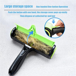 Pet Hair Remover Roller - Dog & Cat Fur Remover with Self-Cleaning Base - Efficient Animal Hair Removal Tool - Perfect for Furni
