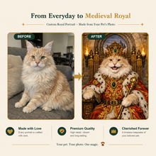 Medieval Royal Custom Pet Portrait – Your Pet as a Noble Legend