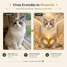 Memorial Custom Pet Portrait – A Beautiful Tribute Made from Your Pet’s Photo