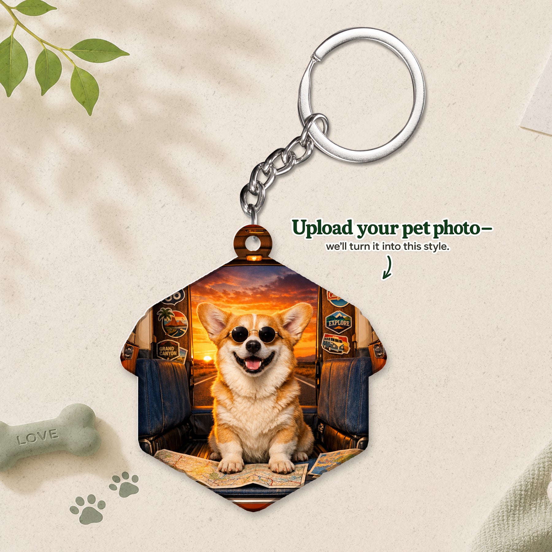 Road Trip Custom Pet Portrait – Every Adventure Is Better with Your Pet