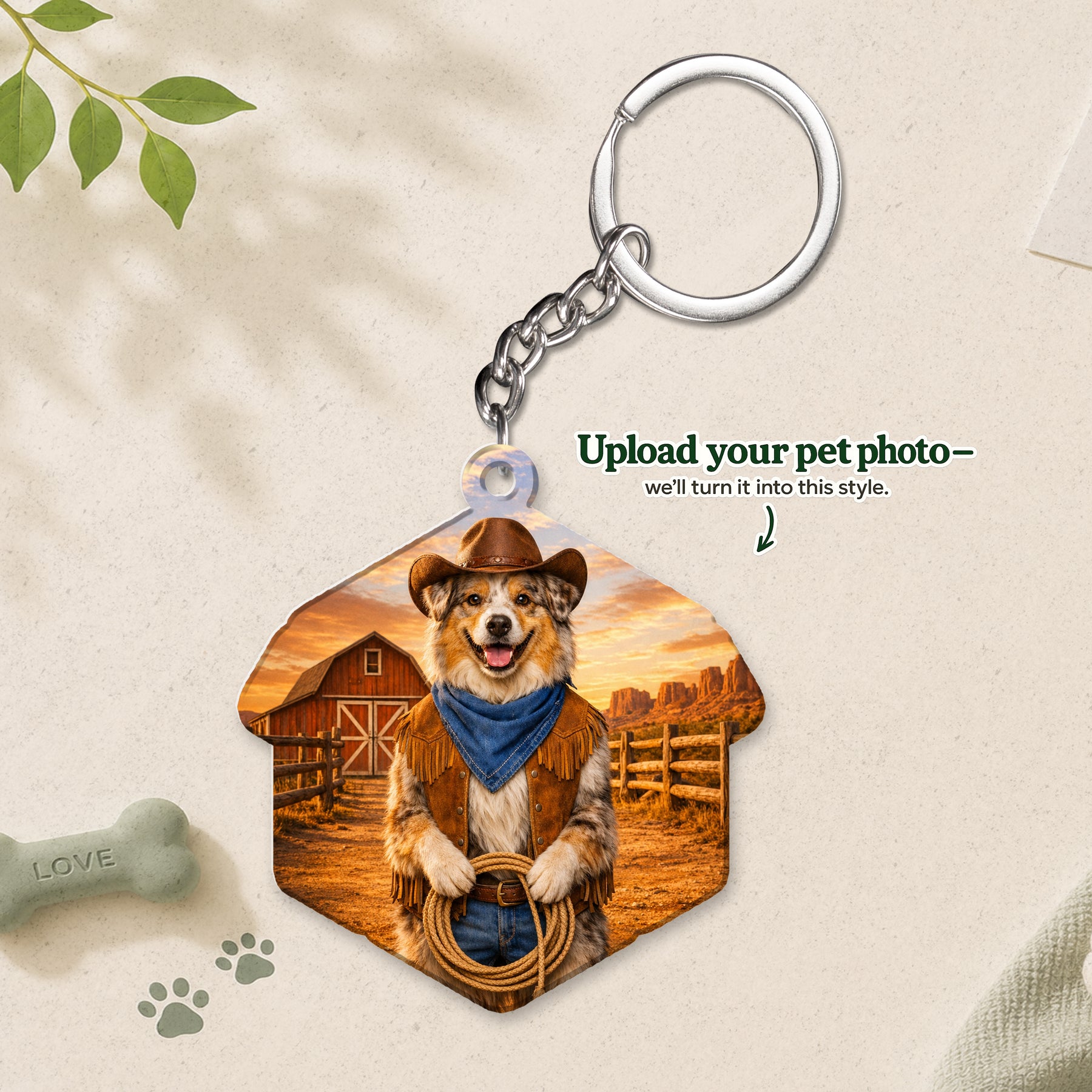 Cowboy Custom Pet Portrait – Your Pet as a Wild West Legend