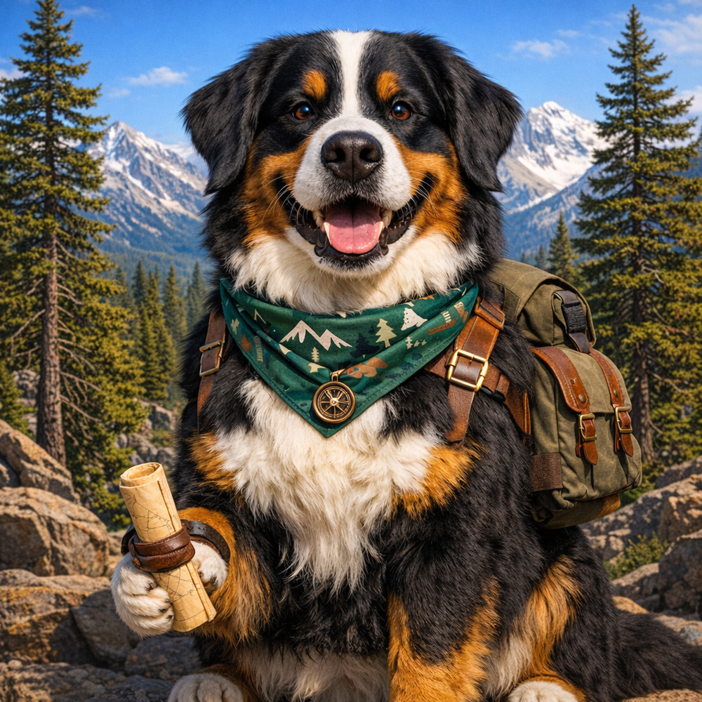 National Parks Custom Pet Portrait – Turn Your Pet into a Great American Explorer