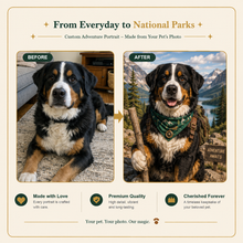 National Parks Custom Pet Portrait – Turn Your Pet into a Great American Explorer