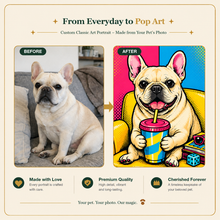 Pop Art Custom Pet Portrait – Turn Your Pet into a Bold Modern Icon