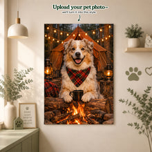 Camping Custom Pet Portrait – Your Favorite Adventure Buddy in the Great Outdoors