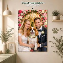 Custom Pet & Owner Wedding Portrait – Make Your Best Friend Part of the Big Day