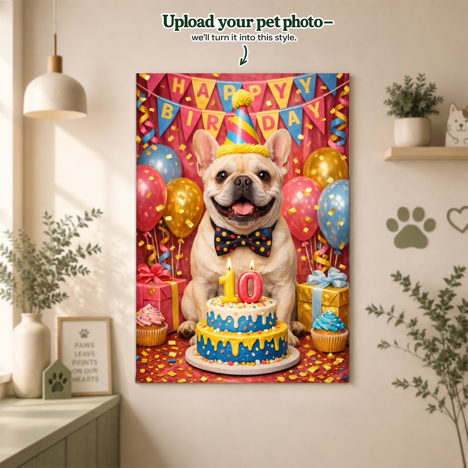Birthday Custom Pet Portrait – Make Their Special Day Unforgettable