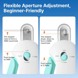 Adjustable Stainless Steel Pet Nail Clipper with Safety Guard for Precise and Controlled Trimming