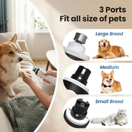 Rechargeable Low-Noise Electric Pet Nail Grinder with LED Light and USB Charging for Safe, Precise Paw Grooming