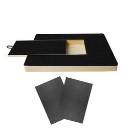 Pull-Out Wooden Dog Nail Scratch Board with Replaceable Sandpaper and Built-In Treat Box for Stress-Free Nail Trimming