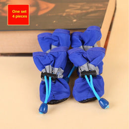 4-Piece Water-Resistant Dog Rain Boots with Non-Slip Paw Protection for Small Dogs