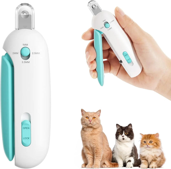 Adjustable Stainless Steel Pet Nail Clipper with Safety Guard for Precise and Controlled Trimming