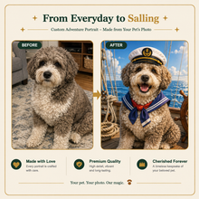 Sailing Custom Pet Portrait – Your Pet’s Adventure on the Open Sea