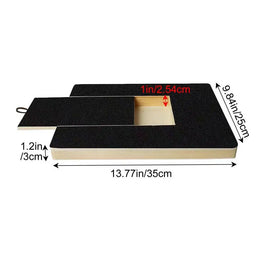 Pull-Out Wooden Dog Nail Scratch Board with Replaceable Sandpaper and Built-In Treat Box for Stress-Free Nail Trimming