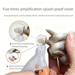 Professional LED Pet Nail Clipper with Safety Light for Easy, Precise, and Comfortable Paw Grooming