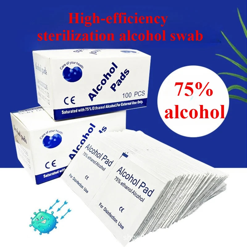 75% Alcohol Disposable Disinfecting Wipes for Phones, Glasses, Small Surfaces, and Pierced Ear Care