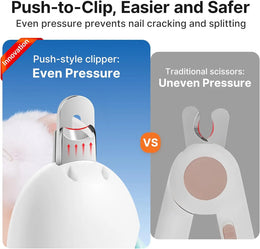 Adjustable Stainless Steel Pet Nail Clipper with Safety Guard for Precise and Controlled Trimming