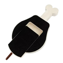 Pull-Out Wooden Dog Nail Scratch Board with Replaceable Sandpaper and Built-In Treat Box for Stress-Free Nail Trimming