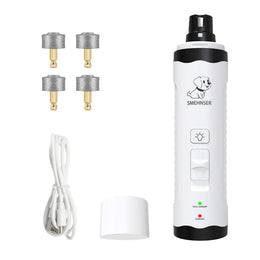 Rechargeable Low-Noise Electric Pet Nail Grinder with LED Light and USB Charging for Safe, Precise Paw Grooming