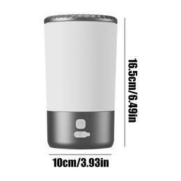 Portable Automatic Pet Paw Cleaner with Soft Silicone Brush, Waterproof Design, and USB-C Rechargeable Power