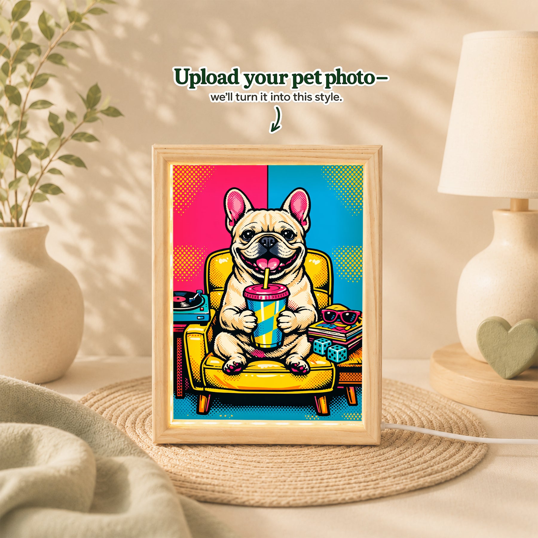 Pop Art Custom Pet Portrait – Turn Your Pet into a Bold Modern Icon