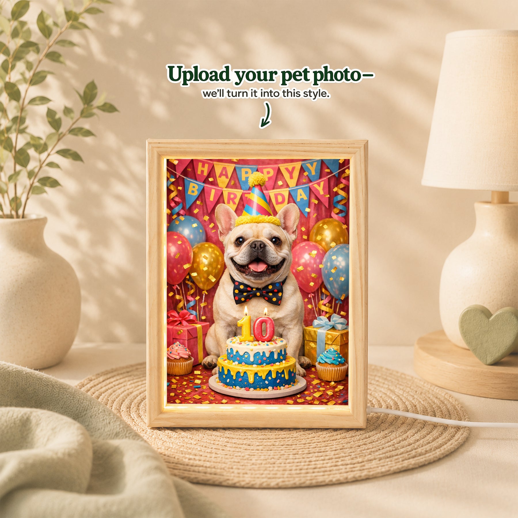Birthday Custom Pet Portrait – Make Their Special Day Unforgettable