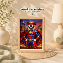 Superhero Custom Pet Portrait – Turn Your Pet into the Ultimate Hero