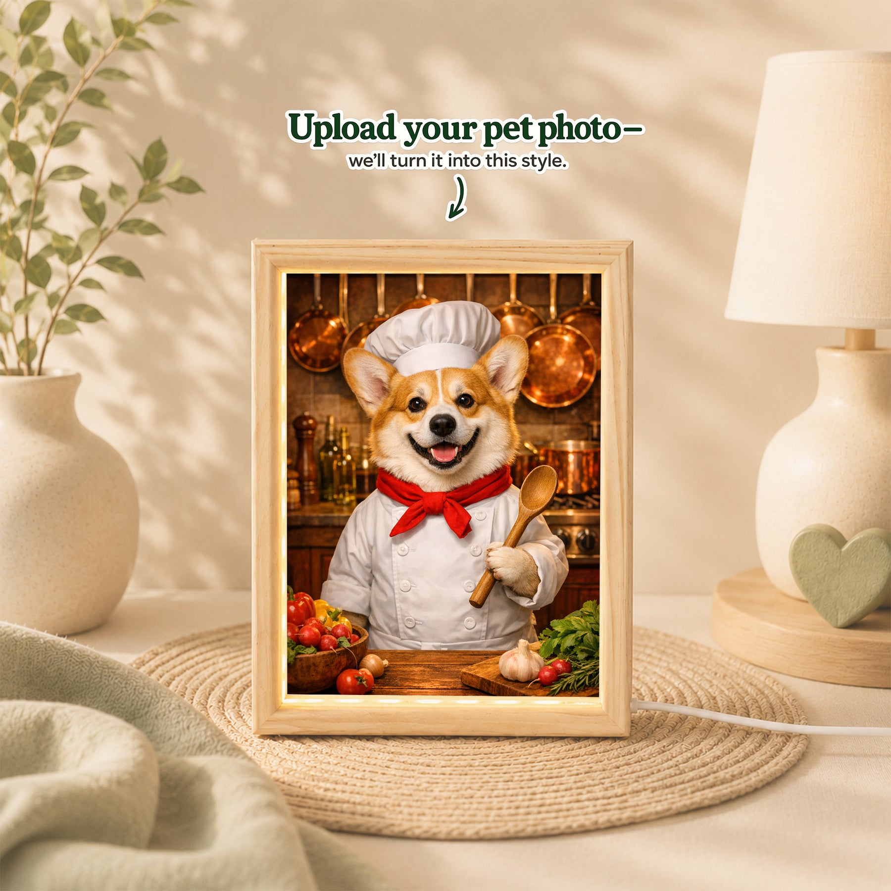 Chef Custom Pet Portrait – Your Pet as the Star of the Kitchen